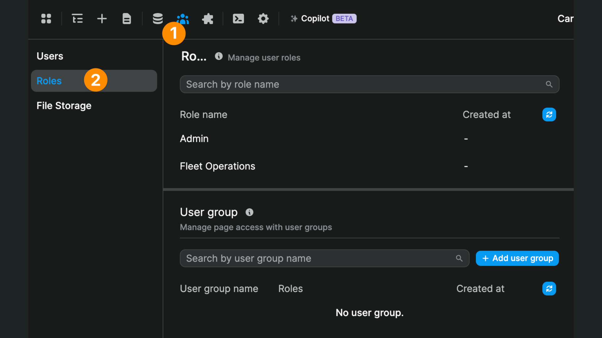 Roles in WeWeb