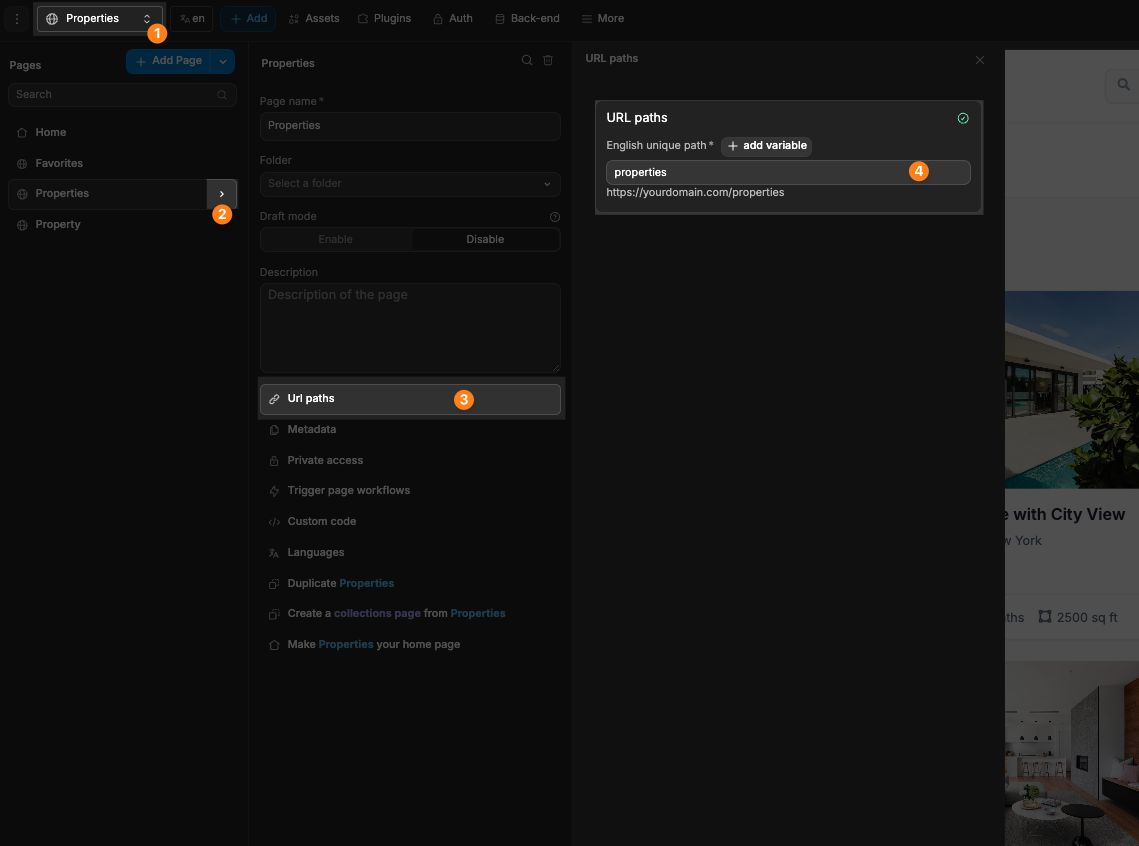Creating URL Paths