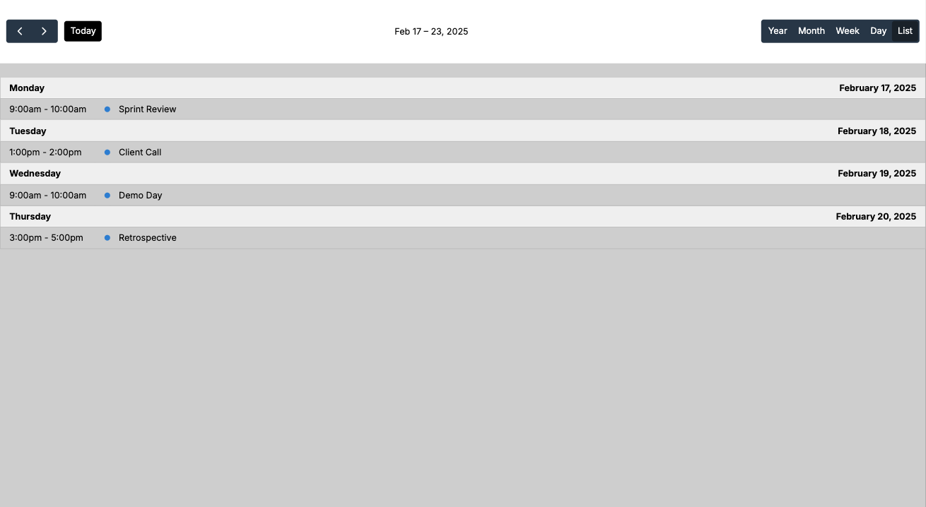 List View