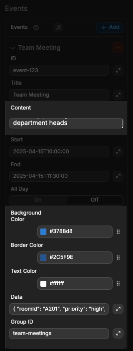 Optional Fields