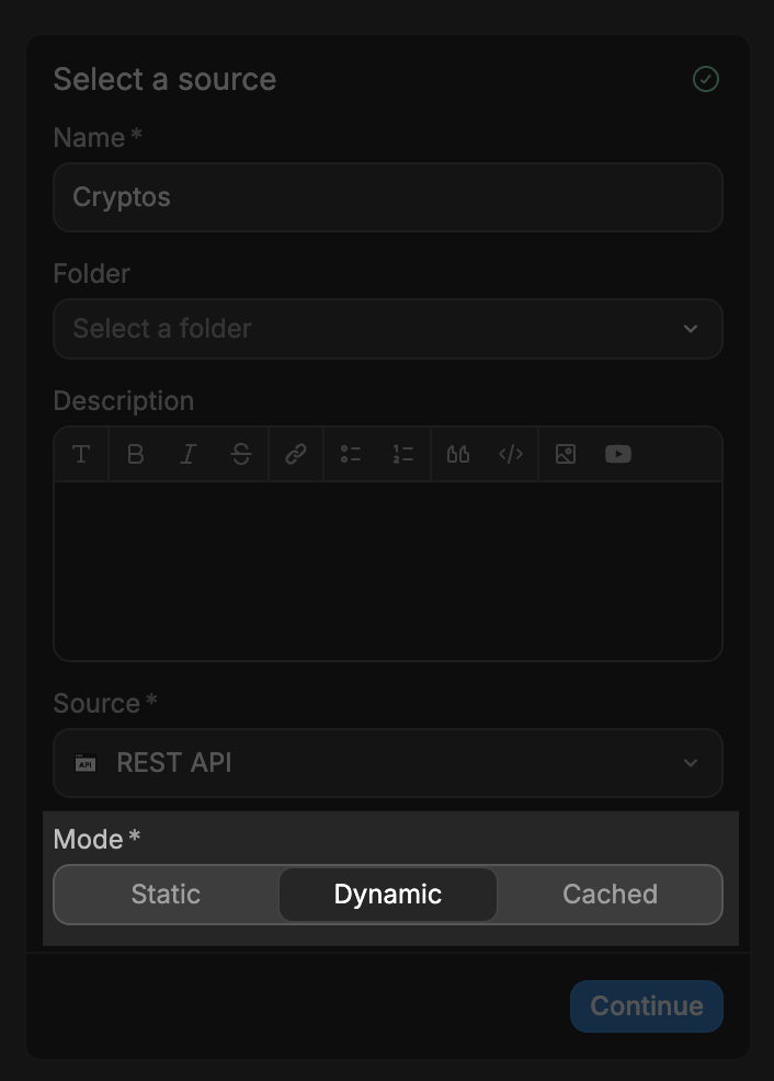Collection Modes