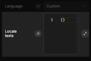Locale Texts Input