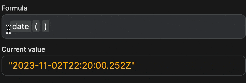 toTimestamp formula
