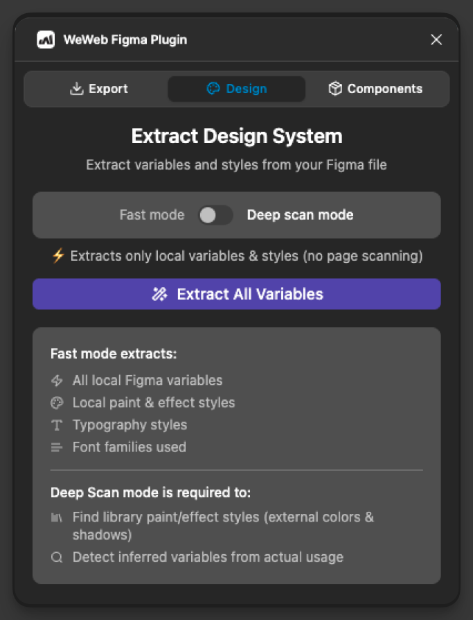 Design Tab