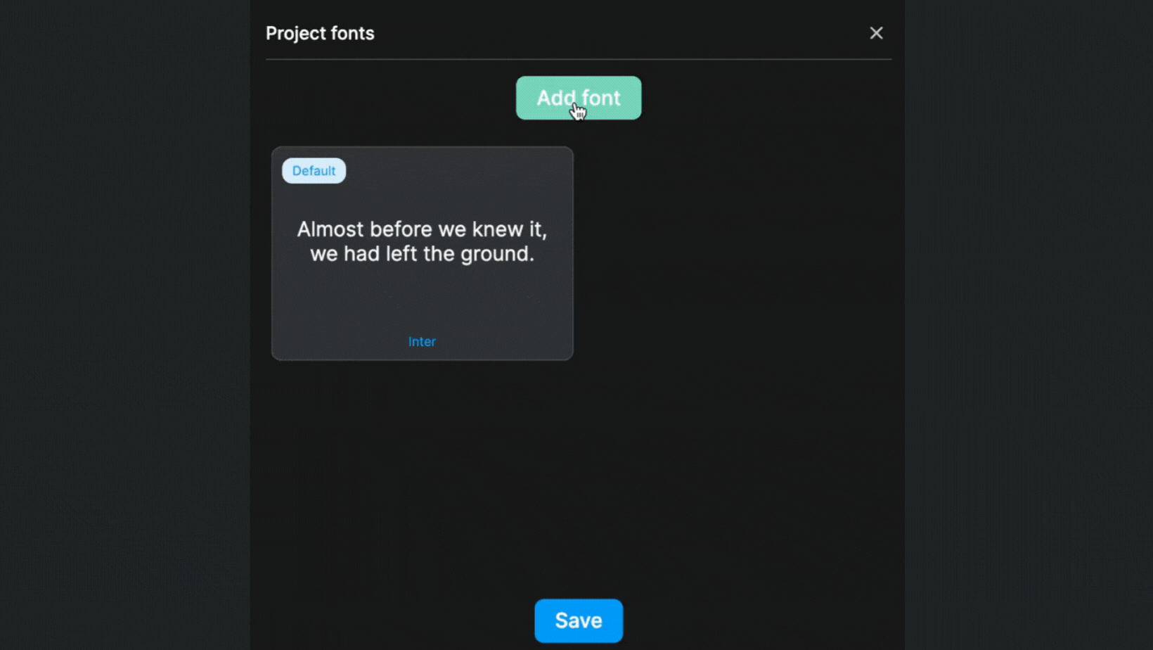 Add a font in WeWeb