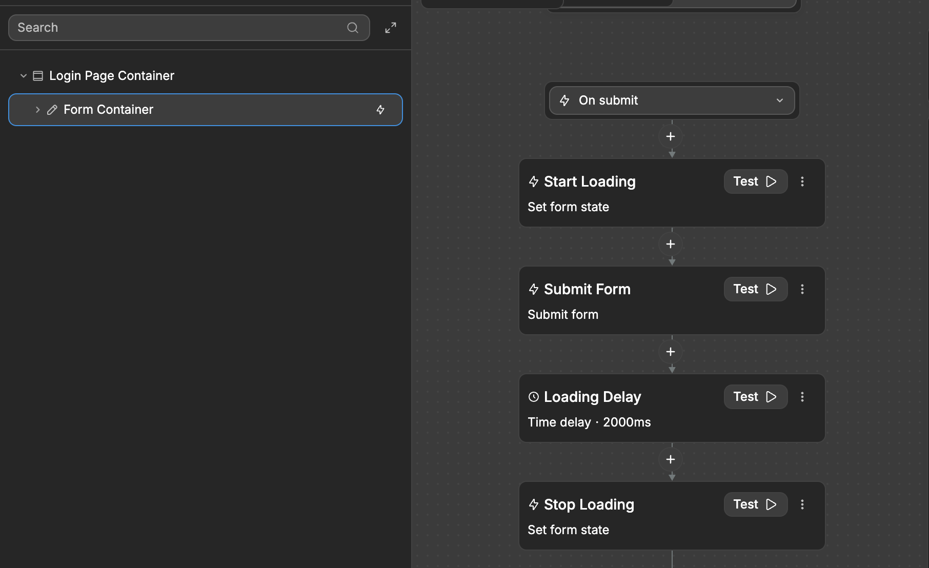 Workflow on submit