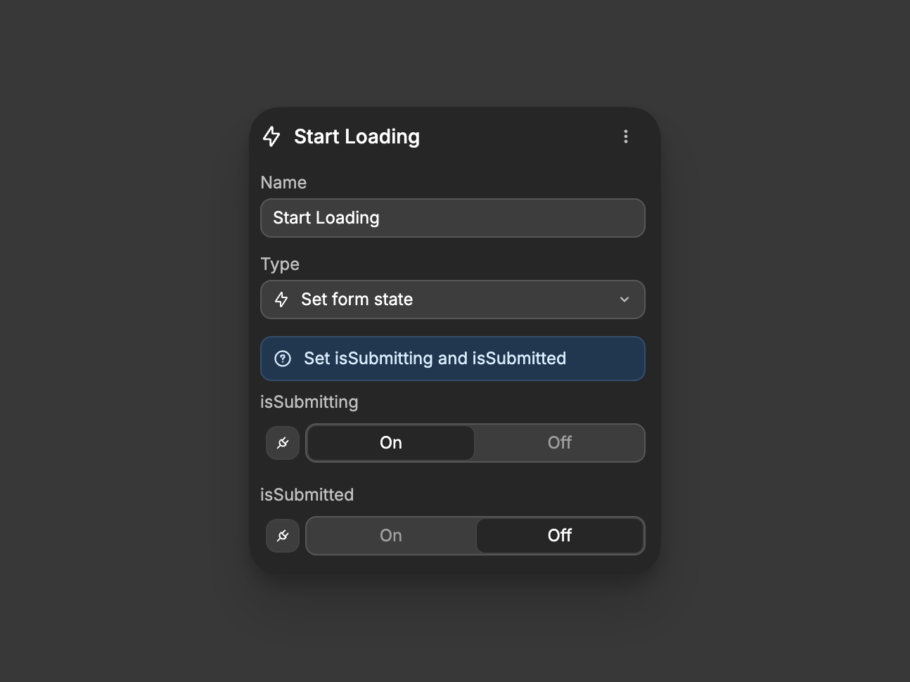 Workflow on submit
