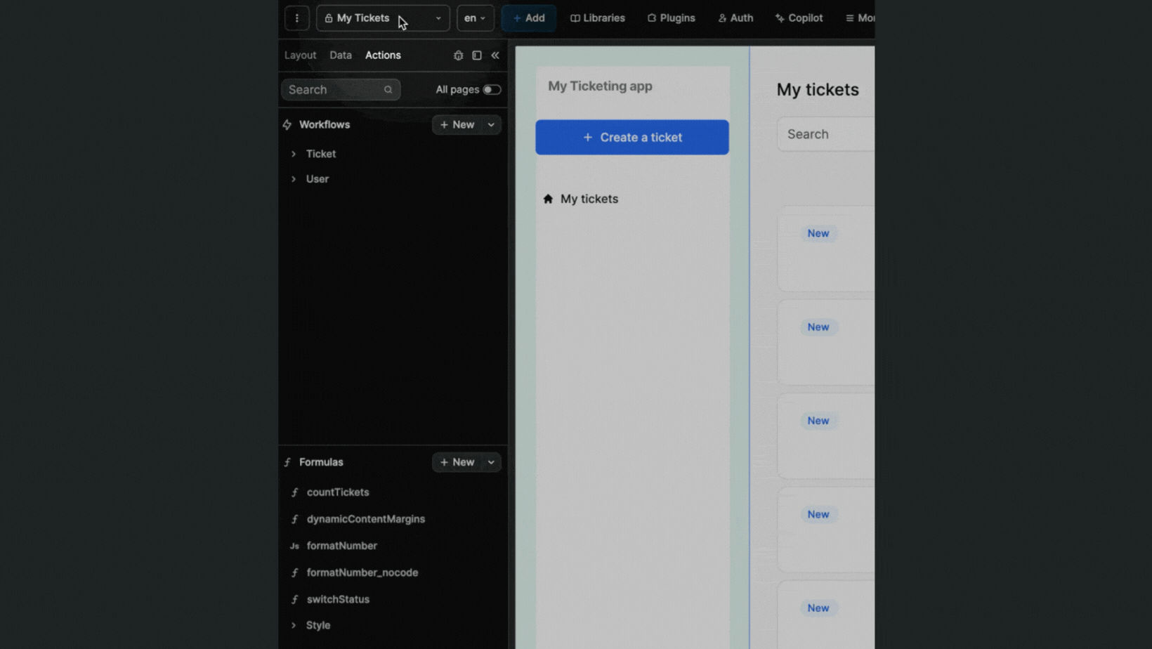 Global formula page filter