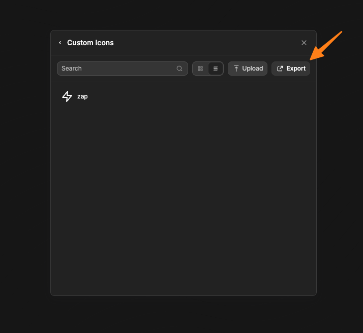 Export Icons