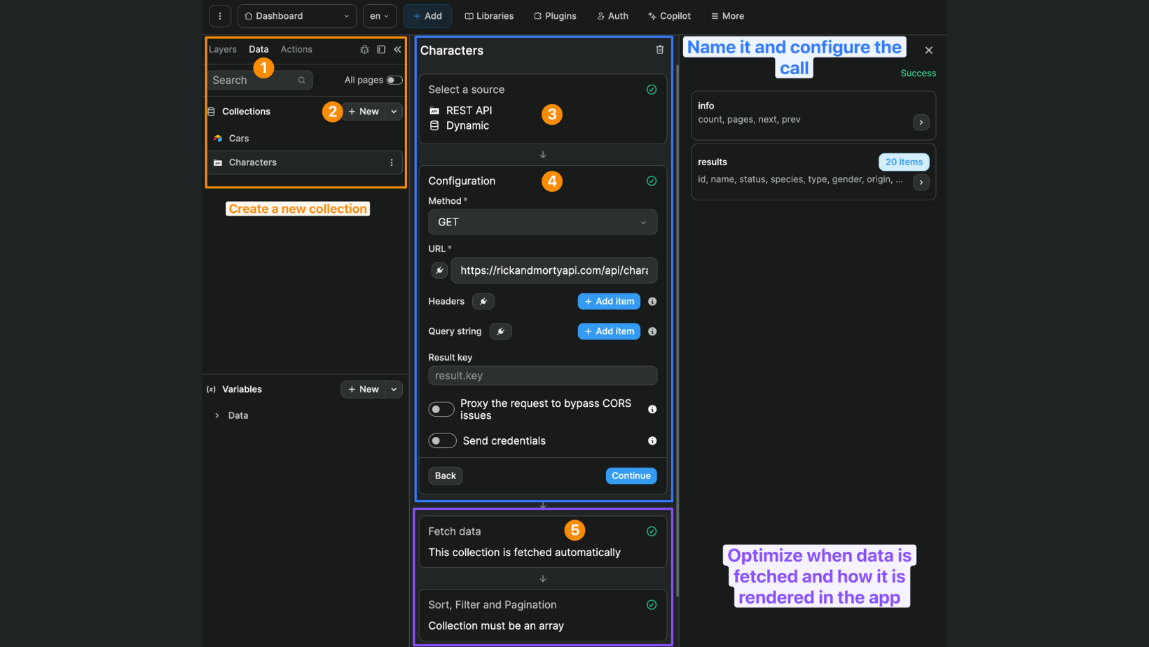 Create a REST API collection