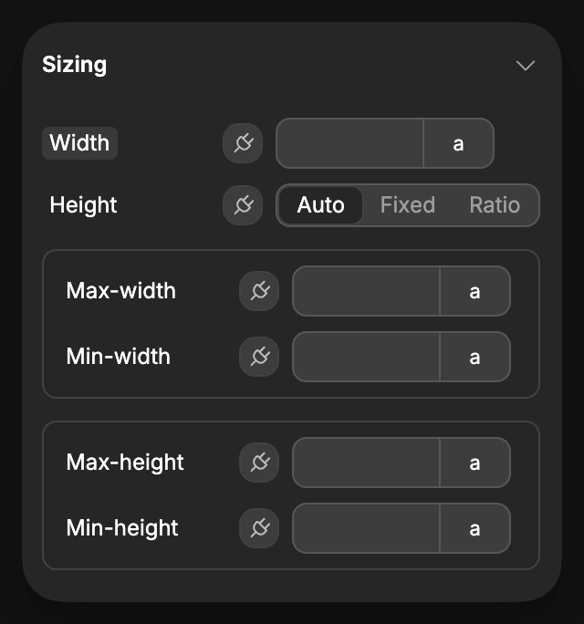 Sizing Props